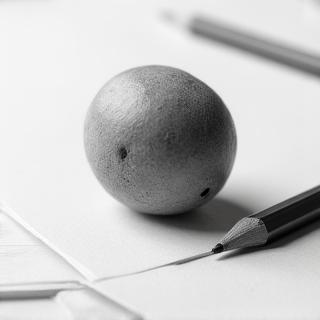 Beginner pencil drawing by a student at Lumina Sketch